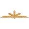 Ekena Millwork Kennewick Rough Sawn Timber Gable Bracket, Western Red Cedar, 96"W x 24"H x 2"D x 6"F, 6/12 Pitch GBW096X24X0206KEN00RWR - alternate 1